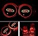 Auto Sport 2PCS LED Cup Holder Mat Pad Coaster with USB Rechargeable Interior Decoration Light Fit Ford Accessories