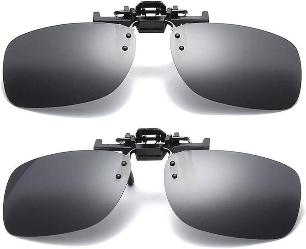 Fashion Men Classic Polarized Flip Up Clip On Sunglasses Driving