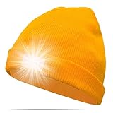 Ultra Bright 5 LED Beanie Cap/Hat Hands Free Unisex Lighted Stocking Cap Perfect Hands Free Flashlight For Camping,Hiking,Hunting,Fishing,Jogging,Construction or Just For Fun One Size Fits Most