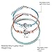 ATIMIGO 2PCS Boho Beach Layered Rope Anklet Bracelet Sunflower Elehant Charm Handmade Foot Jewelry for Women Teen Girls