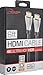 Rocketfish 6ft HDMI High Speed 4K UltraHD/HDR Compatible Cable Black RF-HG06501