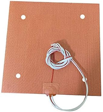 USA Material! CR10 Silicone Heater Pad 310x310mm for CR-10 3D Printer Bed w/Screw Holes, Adhesive Backing + Sensor (120V)