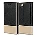 iPhone 6 Case, GMYLE Wallet Case Clip for iPhone 6 / 6s (4.7 inch Display) - Black & Champagne Gold PU Leather Slim Protective Folio Wallet Stand Case Cover