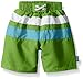i play. by green sprouts baby boys Colorblock With Built-in Reusable Absorbent Diaper infant and toddler swim trunks, Lime/Aqua, 3T US