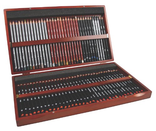 Derwent sketching pencils, wooden box, 72 count (2301902)