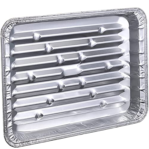 Crown Display Disposable Aluminum Broiler Pans For Cooking 9X13 I 25