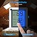 (New Version) Indoor Thermometer with Humidity Monitor, Wireless Digital Humidity Monitor with Backlight, Thermometer Humidity Monitor for Home, Office, Greenhouse (Battery Not Included, Silver)