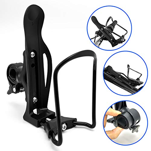 JIANKUN Adjustable Bike Water Bottle Cage,Lightweight Aluminum Alloy Bicycle Water Bottle Holder with Handlebar Mount Bracket (A-Type) - Thumbnail 5