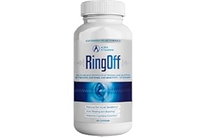 AURA VITAMINS Ring Off Tinnitus Relief: Natural Solutions for Quieting Ear Ringing & Restoring Inner Peace - Hearing Health Support with Effective Remedies & Tips – 60ct. (1)