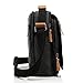 Ibagbar Durable Vintage Multifunction Canvas Shoulder Bag Business Messenger Bag Ipad Bag Tote Bag Satchel Bag for Men and Women Black