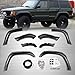 G-PLUS 8 PCS Pocket Offroad Wheel Wide Fender Flares for 1984-2001 Jeep Cherokee XJ 4-Door