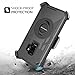 S9 Case,Galaxy S9 Case,DUEDUE Ring Kickstand Belt Clip Holster,Shockproof Heavy Duty Hard PC Soft Silicone Rugged Hybrid Bumper Full Body Protective Case for Samsung Galaxy S9 for Men and Boys, Black
