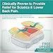ChiroDoc Coccyx Seat Cushion with Removable Heating Pad - USB Powered - Perfect For Coccyx & Tailbone Pain Relief (Sciatica) - Reduce Lower Back Pain From Sitting All Day
