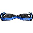 Hover-1 Chrome Electric Hoverboard | 6MPH Top Speed, 6 Mile Range, 4.5HR Full-Charge, Built-In Bluetooth Speaker, Rider Modes: Beginner to Expert