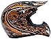 Typhoon Adult ATV MX Helmet Goggles Gloves Gear Combo Matte Orange w/Orange (Medium)