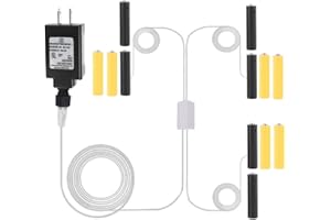 DELINX Everlasting Glow AAA Battery Convertor,1 to 3 AC Power Supply Adapter, Battery Replacement for 2 or 3 AAA LR03 Battery