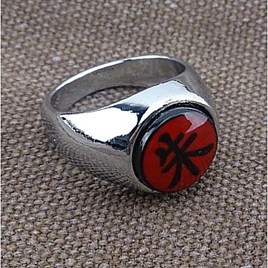 QINF Naruto Akatsuki Itachi Uchiha Suzaku Silver Cosplay Ring