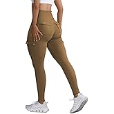 Butt Lifting Leggings with Flap Pockets Workout Cargo Leggings for Women High Waist Tummy Control Running Yoga Pants