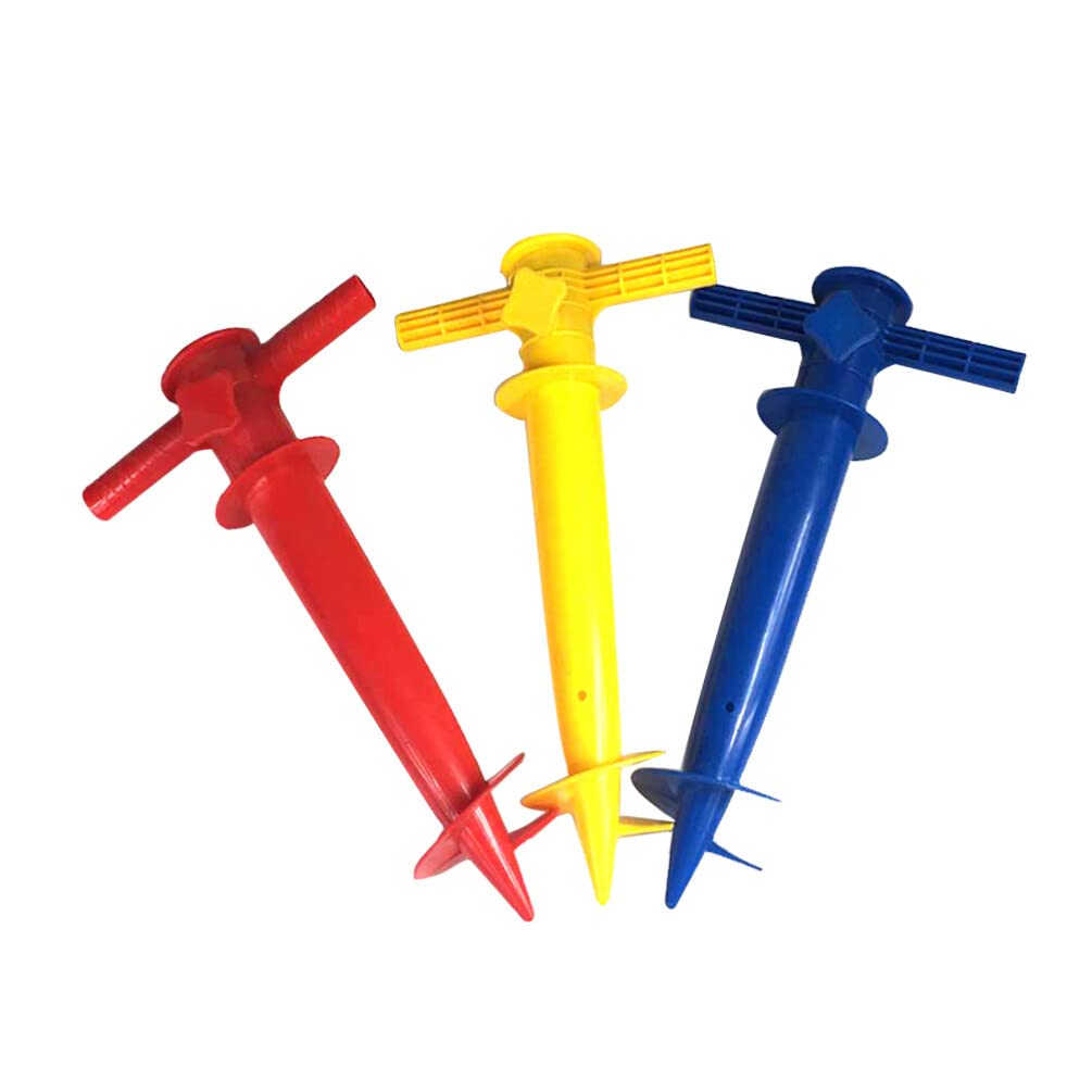 Garneck Beach Umbrella Spike Sand Parasol Holder Stand for Fishing Rod Sunshade Garden Patio 11.8 Inch Durable Ground Insert