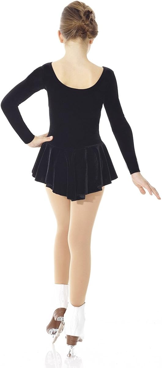 Mondor Girls Ladies Figure Skating Examination Dress - Ice Skating Examination Black Dress 2850: Clothing