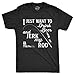 Mens I Just Want to Drink Beer and Jerk My Rod T Shirt Funny Fishing Graphic
