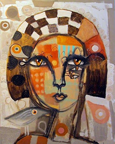 Kings Wood Art Pissarro_Alien Beuty II 20x25 Fine Art Canvas Print, 25x20, Multicolor