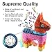 Donkey Pinatas - 2 Sizes Mexican Pinatas with Hanging Loop (13 x17 in)- Colorful Festival Party Supplies Favor for Fiestas, Cinco de Mayo Decorations, Mexican Themed Party