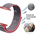 amBand Compatible for Apple Watch Sport Loop Band 42mm, Lightweight Breathable Nylon Replacement Band Compatible for Apple Watch Series 1, Series 2, Series 3, Sport, Edition-Electric Pink