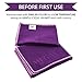 MEGALOVEMART 28″ x 56″ Suede Microfiber Gym Sport Towel, 2 Packthumb 2
