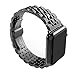 For Apple iWatch Band 42MM, Rosa Schleife Apple Watch Band Stainless Steel Strap Wristband with Metal Clasp Classic Buckle Wrist Watch Strap Bracelet for Apple Watch Sport & Edition (Not Fit 38mm)
