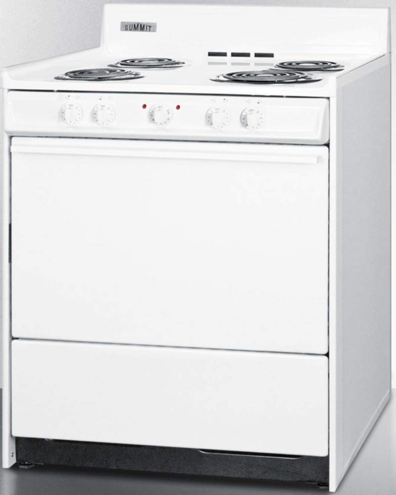 Summit WEM210 Kitchen Electric Cooking Range, White