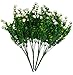 Beebel Artificial Flower Greenery Plants for Home Kitchen Dining Room Hanging Planter Garden,4 Bundles / White