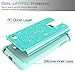 Note 4 Case, Galaxy Note 4 Glitter Case with HD Screen Protector,LeYi Bling Cute Girls Women [PC Silicone Leather] Dual Layer Heavy Duty Protective Case for Samsung Galaxy Note 4 TP Mint