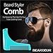 Beard Brush & Shaping Template Comb Trim Tool Guide for Men- for Beards & Mustache Conditioning, Styling & Maintenance, Premium Beard Care Kit