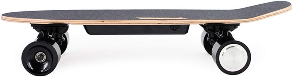 AJDGL Compact Cruiser Electric Skateboard with Bluetooth Remote- Smooth PU Casters for Kids Boys Youths Beginners