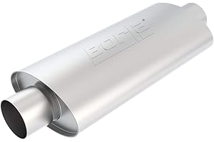 Borla 40944 XR-1 Stainless Steel Sportsman Racing Oval Muffler, 3"