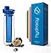 Hydracy Fruit Infuser Water Bottle - 25 Oz Sports Bottle with Full Length Infusion Rod and Insulating Sleeve Combo Set + 27 Fruit Infused Water Recipes eBook Gift - Azure Blue