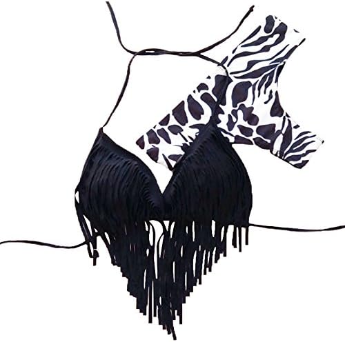 KyleRoye Womens Swimsuits Sexy Floral Floral 2Piece Beachwear Black Bikini Set