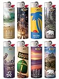 BIC Special Edition California Series Lighters, Set of 8 Lighters