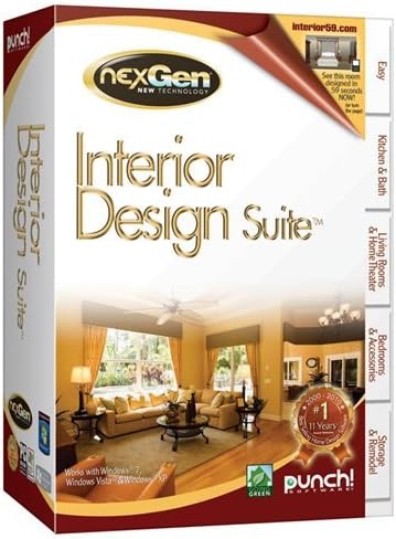Punch! Interior Design Suite with NextGen Technology, Traditional Disc