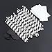 LUOEM Bow Ties Paper Straws Decorative Cocktail Drinking Straws for Wedding Birthday Graduation Party Decoration Supplies, Pack of 40