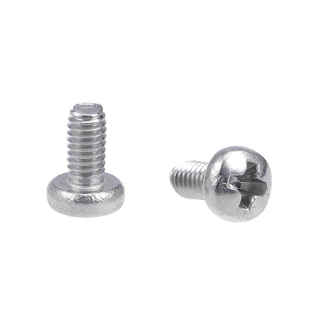 sourcing map M2.5x5mm Machine Screws Pan Phillips Cross Head Screw 304 Stainless Steel Fasteners Bolts 30Pcs