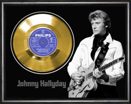 Johnny Hallyday Requiem Pour Un Fou Framed Gold Record A3 Amazon Co Uk Musical Instruments