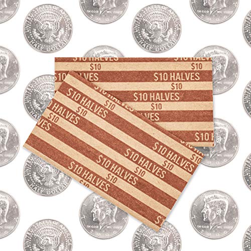 Half Dollar Coin Wrappers, 100 Flat Striped Coin Wrappers Pricepulse