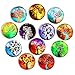 12pcs Tree Refrigerator Magnets, Crystal Glass Fridge Stickers, Cosylove Tree of Life Magnets for Office,Cabinets,Whiteboards, Photos, Calendar, Decorative Fridge, Christmas and New Year