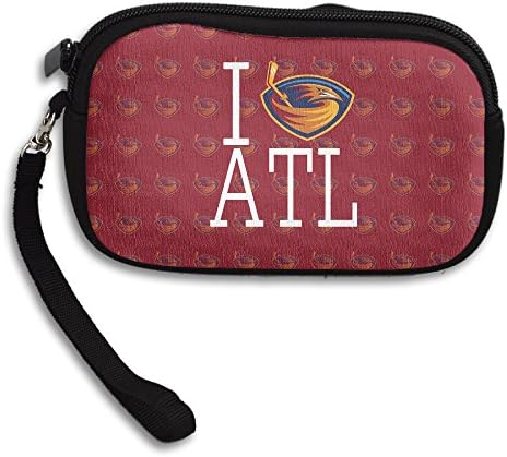 Atlanta Thrashers Logo Purse &amp; Key Wristlet Bag