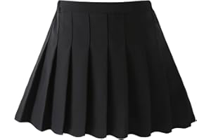 Nileafes Little Girl Pleated Tennis Skirt with Short Kid Athletic Uniform Skorts Sport Skirts
