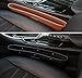 LeeQueen Car Pocket Organizer Fills the Gap Between the Seats, Premium PU Leather (Gray, 2 Packs)