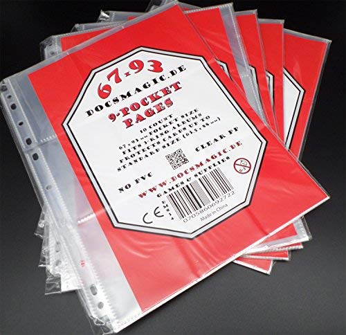 docsmagic.de 50 9-Pocket Pages - 11-Hole - 3-Ring Album - MTG - YGO — image 1