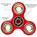 Tri Fidget Hand Spinner/Ultra Fast Bearings/Toy Great Gift- Perfect For Relieving Stress, Anxiety and Killing Time. (Red)